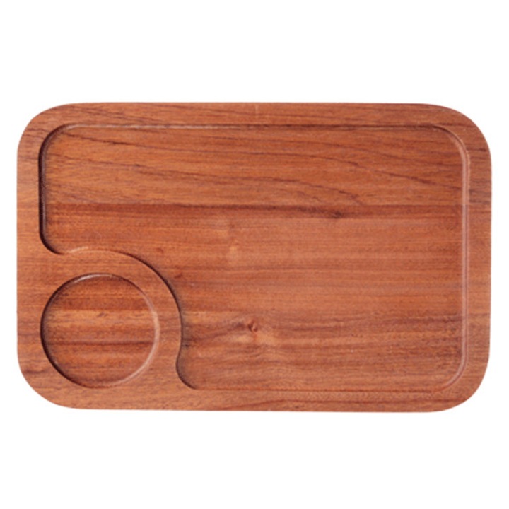 Platou servire RAKI 35x25xh1,4cm culoare lemn mahon