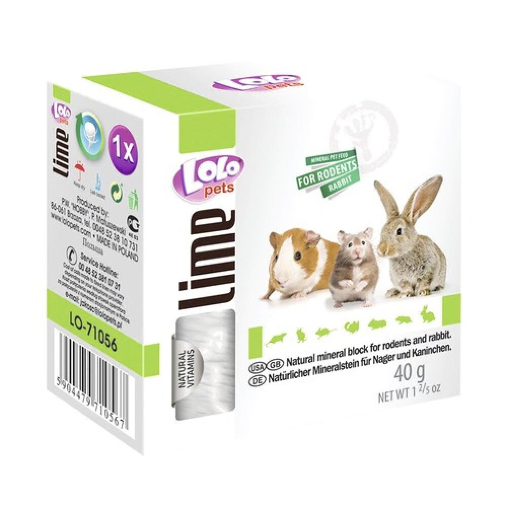 Calcar natural Lolo pentru rozatoare, 40 g