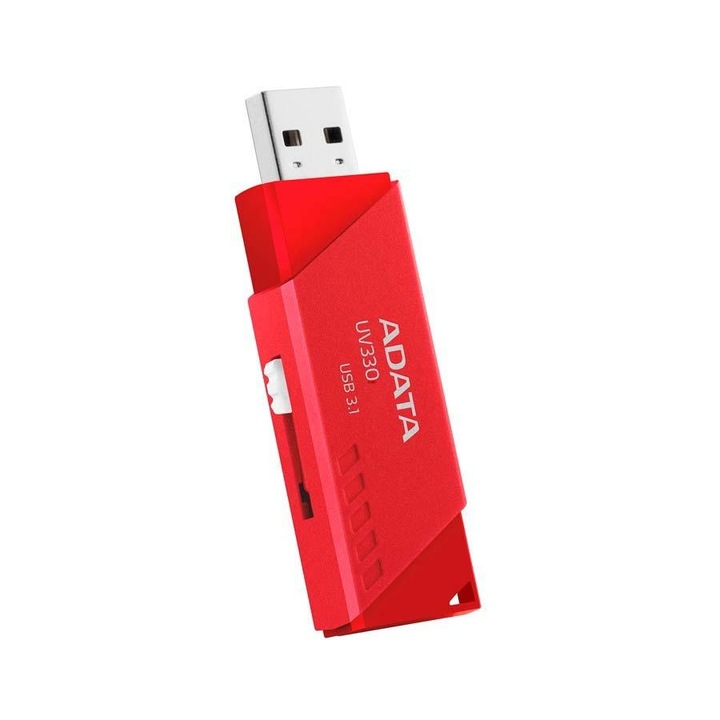 Memorie USB Flash Drive ADATA UV330 64GB, USB-A 3.1, rosu