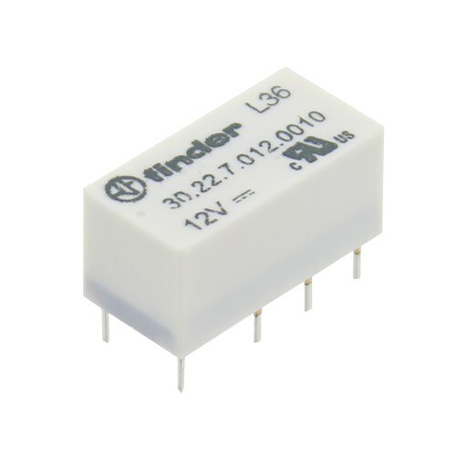 Releu miniatura, 12V DC, 3A, serie 30.22, FINDER, 30.22.7.012.0010