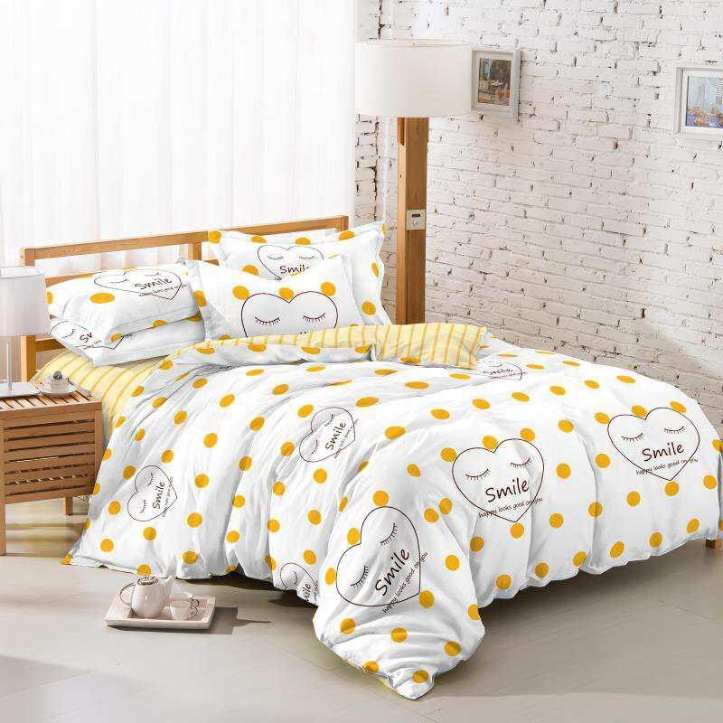 Lenjerie de pat cu doua fete bumbac de lux 2 persoane, 6 piese, color Katia452