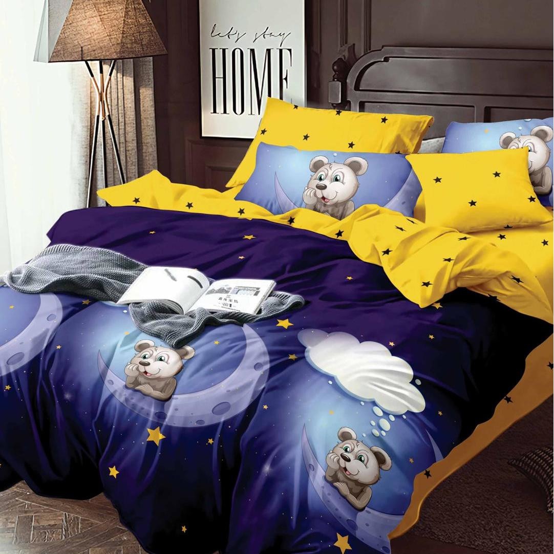 Lenjerie de pat dubla din bumbac gros finet 2 persoane, 6 piese color JK23