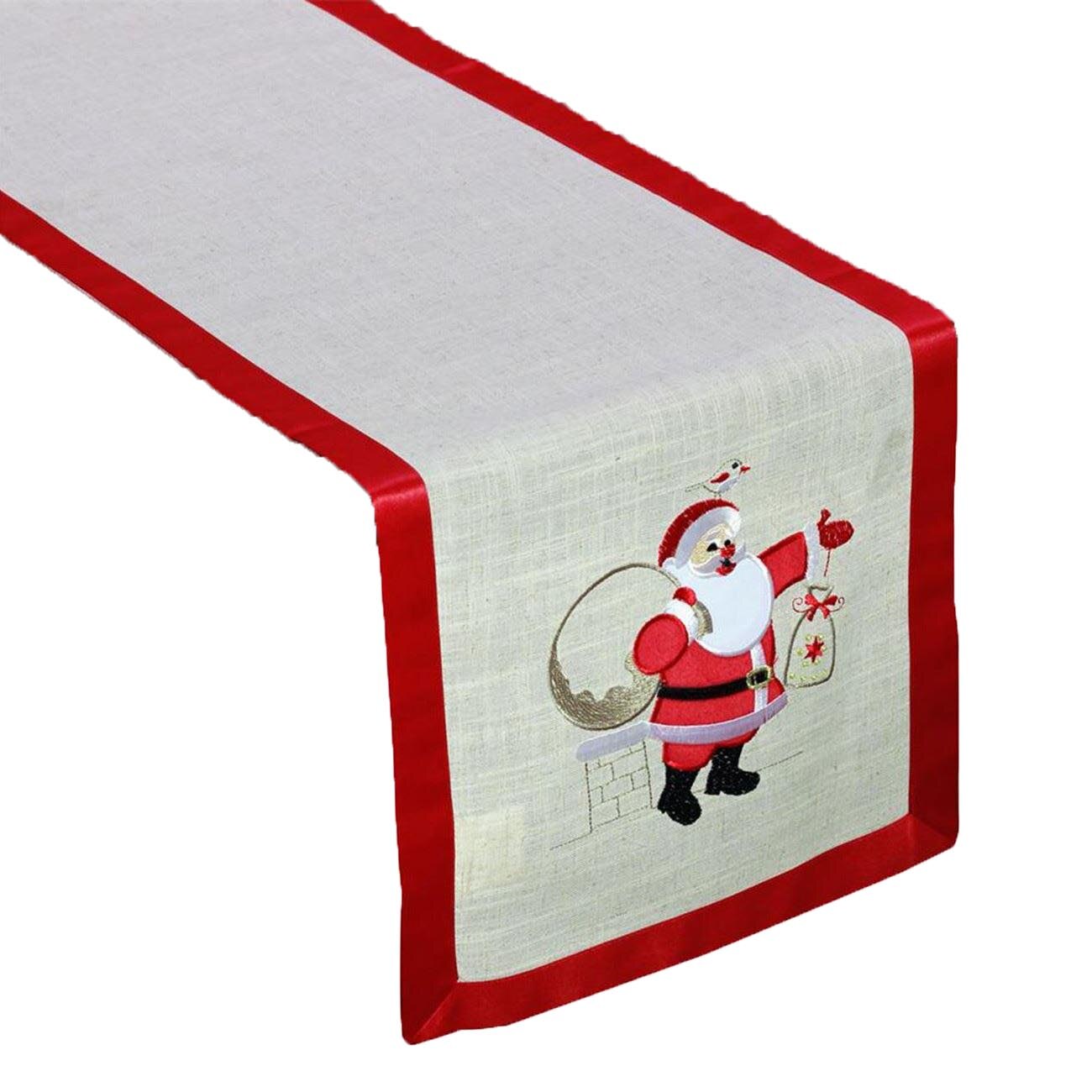 Napron decorativ, Zola®, pentru sarbatori, Santa, 33x150 cm