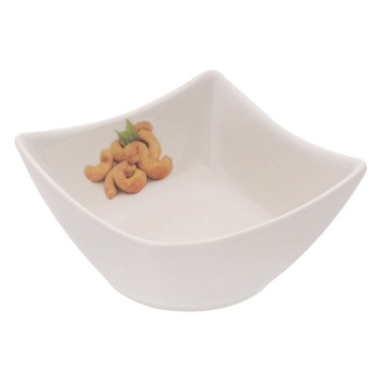 Bol de Servire Gustare, New Line, Portelan, model cu Caju, 200 ml, Alb Bol de Servire Gustare, New Line, Portelan, model cu Caju, 200 ml, Alb