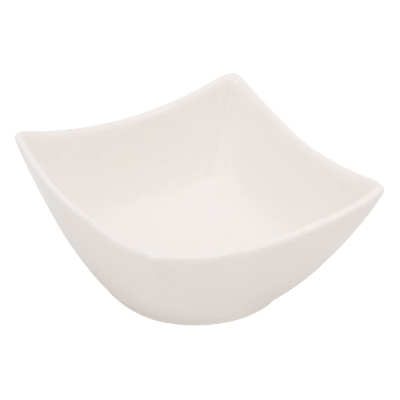 Bol de Servire Gustare, New Line, Ceramica, 200 ml, Alb