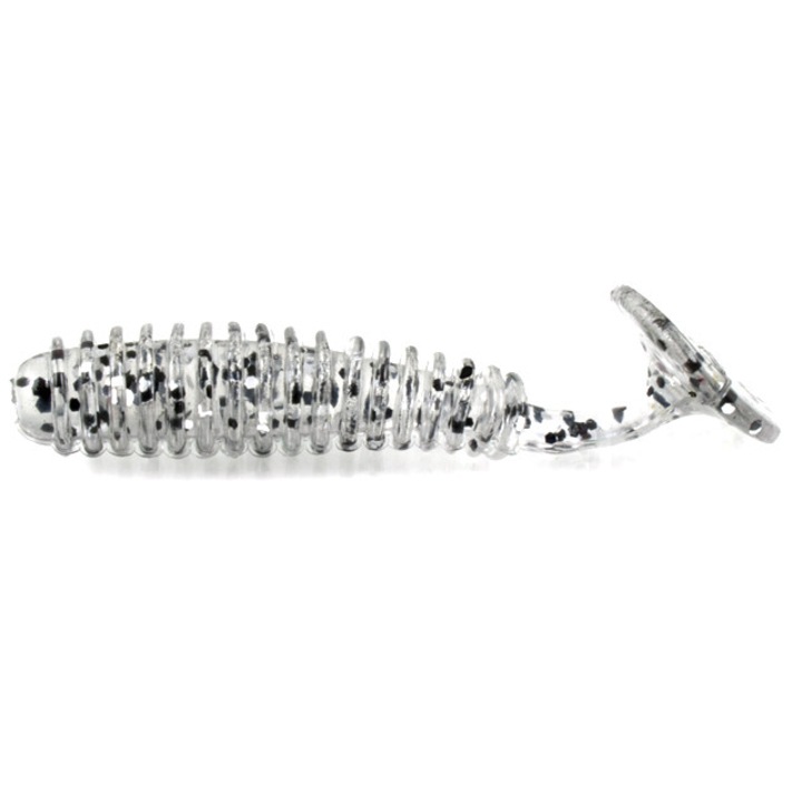 Set 12buc Twister Damiki R-Grub 5.1cm, 1.5gr, Culoarea 007 (Smoke Silver)