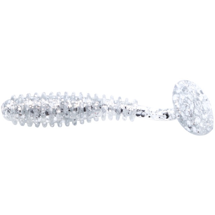 Set 12buc Twister Damiki R-Grub 5.1cm, 1.5gr, Culoarea 402 (Silver)