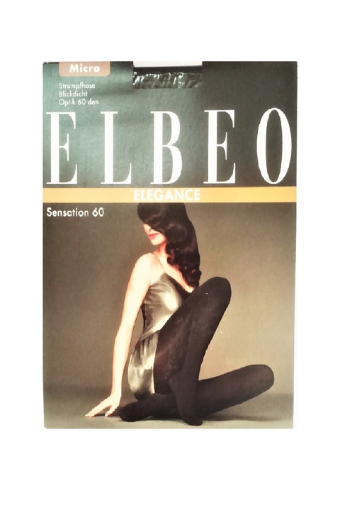 Dres Elbeo, Elegance, Microfibra 60 den, Negru, 6XL