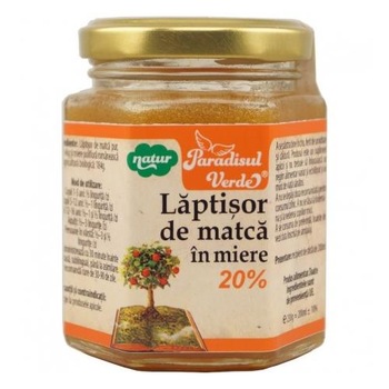 Laptisor de Matca in Miere 20% 200 mililitri Paradisul Verde Laptisor de Matca in Miere 20% 200 mililitri Paradisul Verde