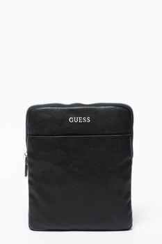 Guess, Geanta crossbody de piele ecologica Scala, Negru Guess, Geanta crossbody de piele ecologica Scala, Negru
