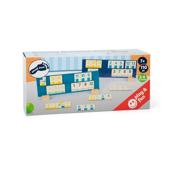 Joc Remi cu piese de lemn colorate Joc Remi cu piese de lemn colorate