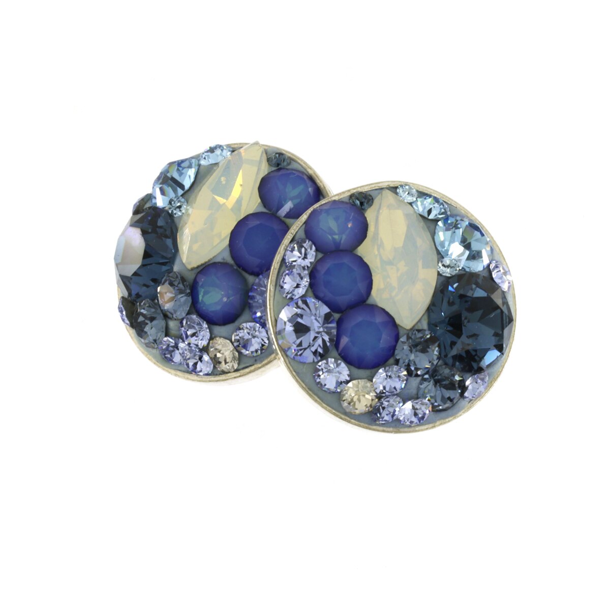 Cercei Kat'Art Minichaton Impressionist – Blue- Opal Blue and White