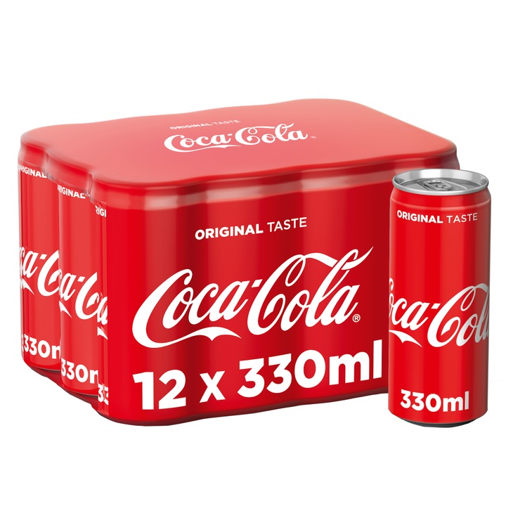 Coca – Cola Gust Original, Doza, 12 X 0.33l