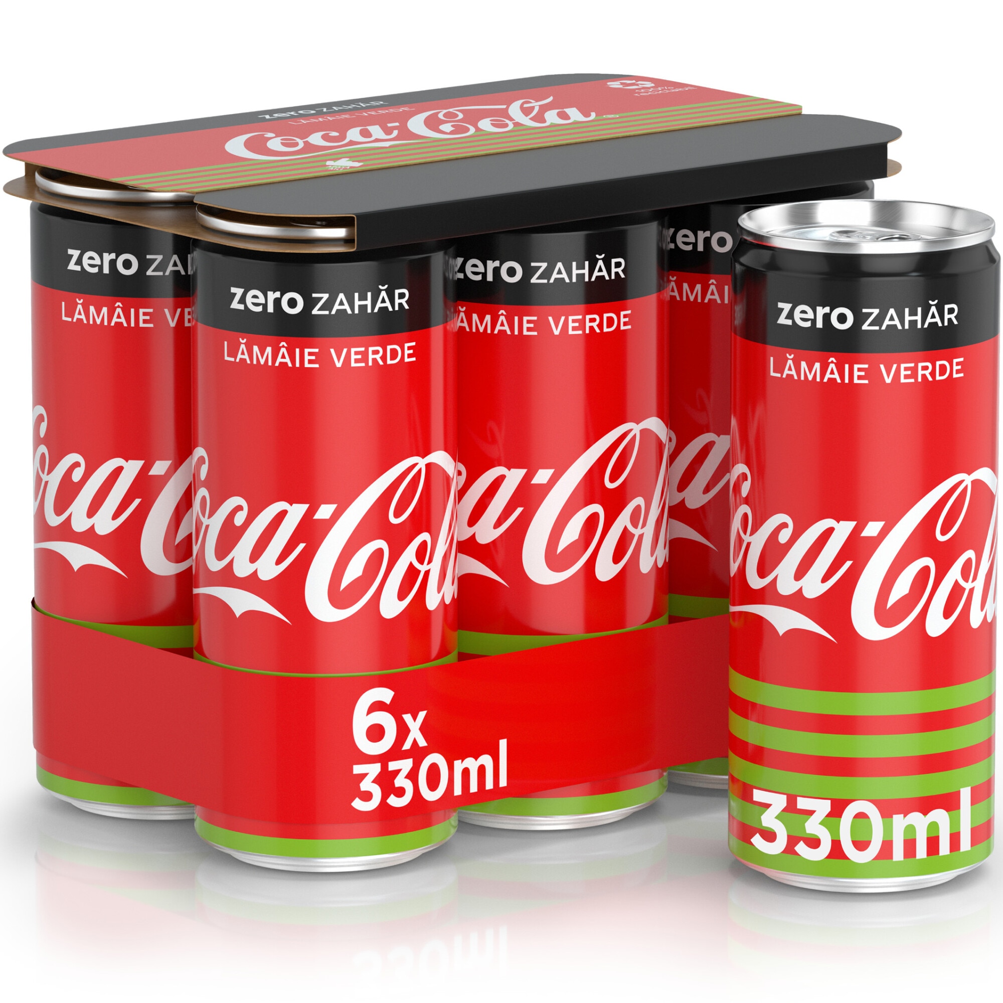 Coca - Cola Lime Zero Zahar, Doza 6 X 0.33l
