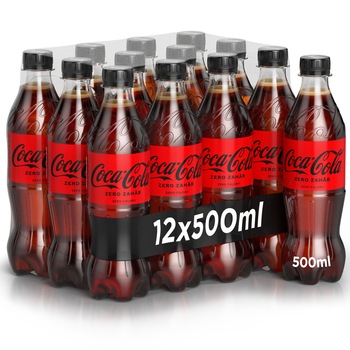 Coca - Cola Zero Zahar, Pet 12 X 0.5l Coca - Cola Zero Zahar, Pet 12 X 0.5l