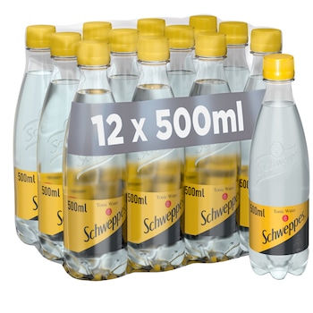 Schweppes Tonic Water 12, Pet 12 X 0.5l Schweppes Tonic Water 12, Pet 12 X 0.5l
