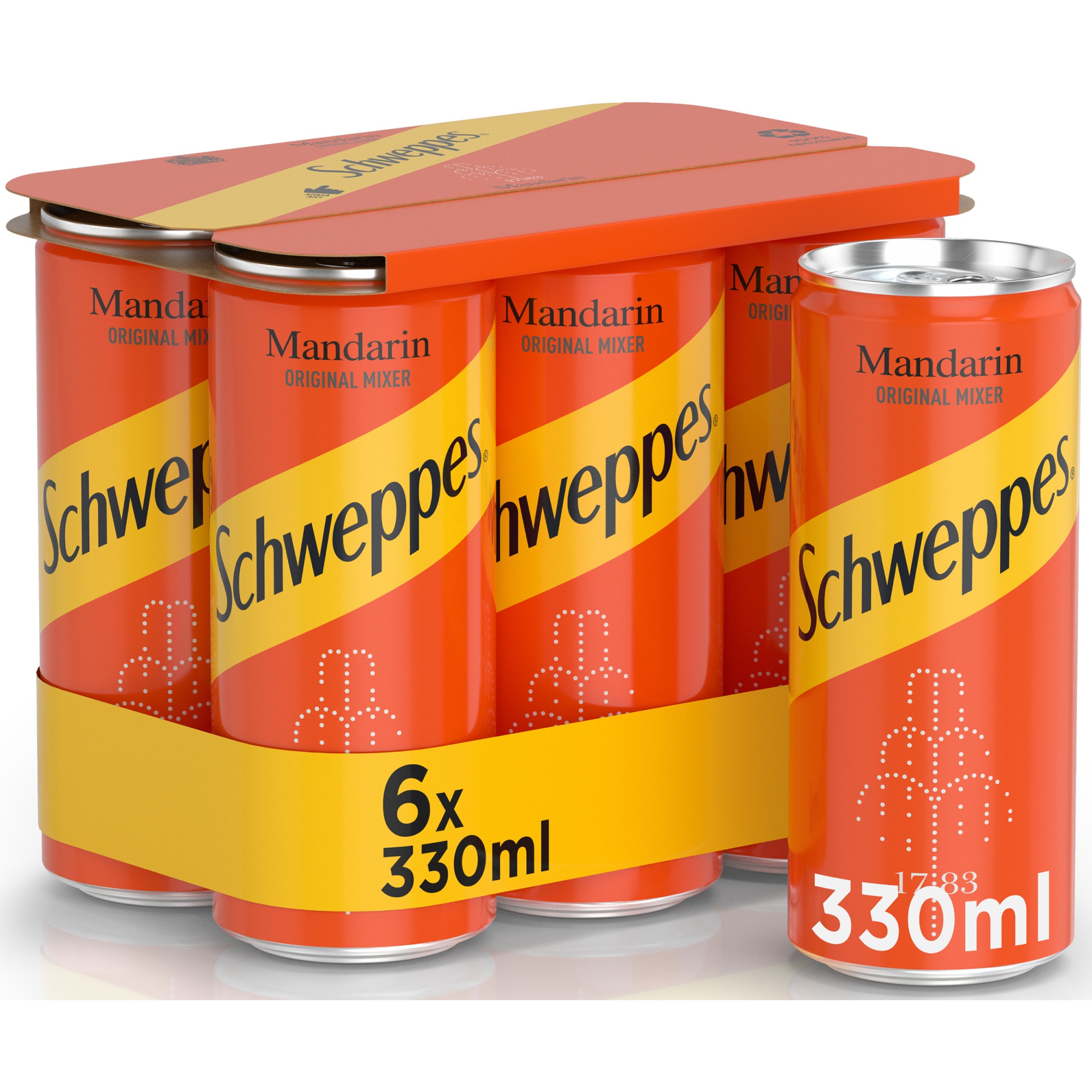 Schweppes Mandarin, Doza 6 X 0.33l