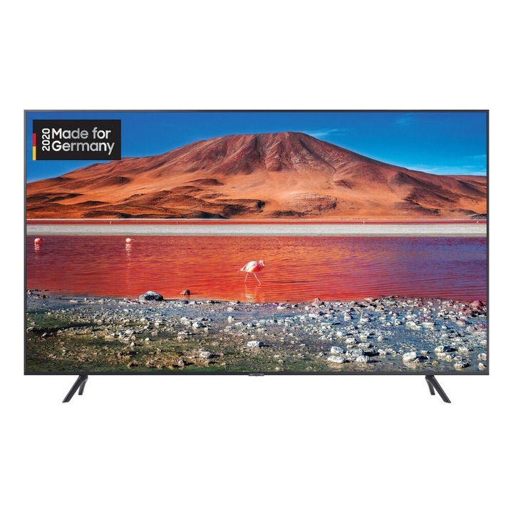 Televizor LED Samsung GU75TU7079U, Smart TV 4K UHD, 189 cm, control vocal, negru, Clasa A+