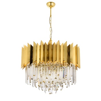 Lustra Avonni AV-1706-S55, 6x 60 W ,E27, Galben Lustra Avonni AV-1706-S55, 6x 60 W ,E27, Galben