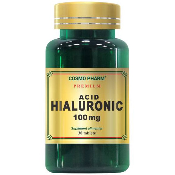 Supliment Alimentar Acid Hialuronic 100 Mg, 30 Tablete