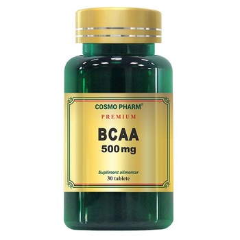 Supliment Nutritiv Bcaa 500 Mg, 30 Tablete Supliment Nutritiv Bcaa 500 Mg, 30 Tablete