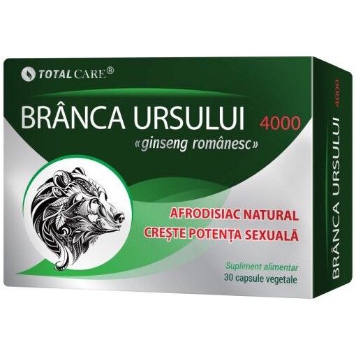 Supliment Alimentar Branca Ursului 4000 Total Care, 30 Capsule