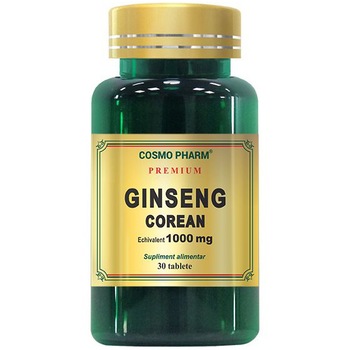 Supliment Alimentar Ginseng Corean 1000Mg, 30 Tablete Supliment Alimentar Ginseng Corean 1000Mg, 30 Tablete