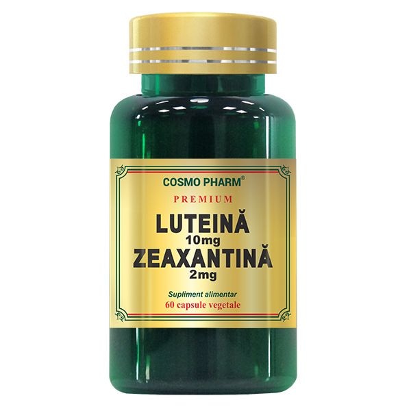 Supliment Alimentar Luteina 10Mg Zeaxantina 2Mg, 60 Capsule
