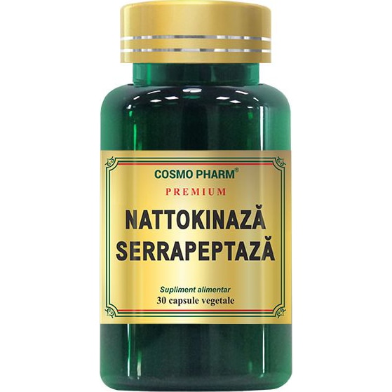 Supliment Alimentar Nattokinaza Serrapeptaza, 30 Capsule