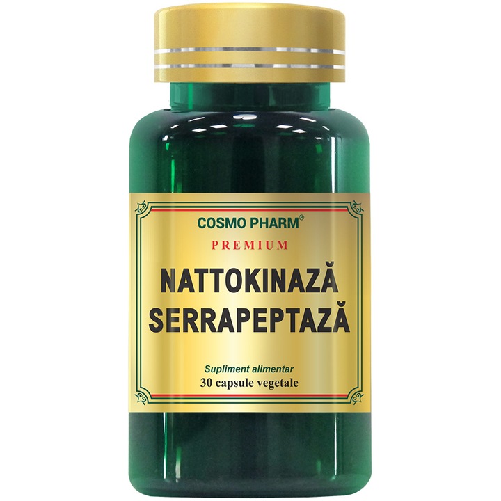 Supliment Alimentar Nattokinaza Serrapeptaza, 30 Capsule
