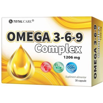 Supliment Alimentar Omega 3-6-9 Complex 1206Mg, 30 Capsule Supliment Alimentar Omega 3-6-9 Complex 1206Mg, 30 Capsule