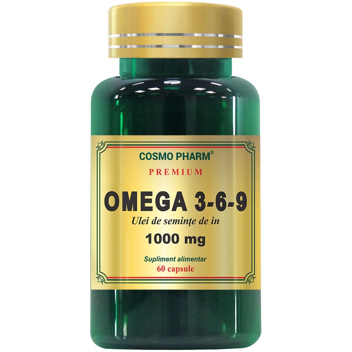 Supliment alimentar Omega 3-6-9 Ulei In 1000mg Cosmo Pharm Premium, 60 capsule