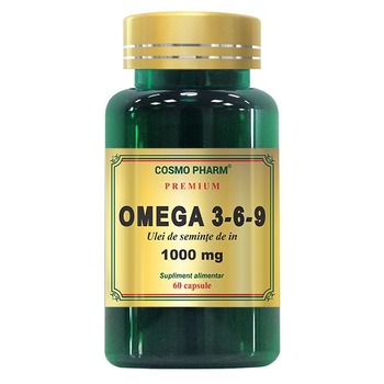 Supliment Alimentar Omega 369 Ulei In 1000Mg, 60 Capsule Supliment Alimentar Omega 369 Ulei In 1000Mg, 60 Capsule