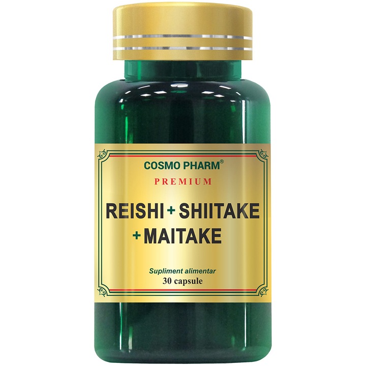 Supliment alimentar Reishi Shiitake Maitake Cosmo Pharm Premium, 30 Capsule