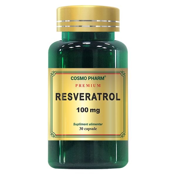 Supliment Alimentar Resveratrol 100Mg, 30 Capsule