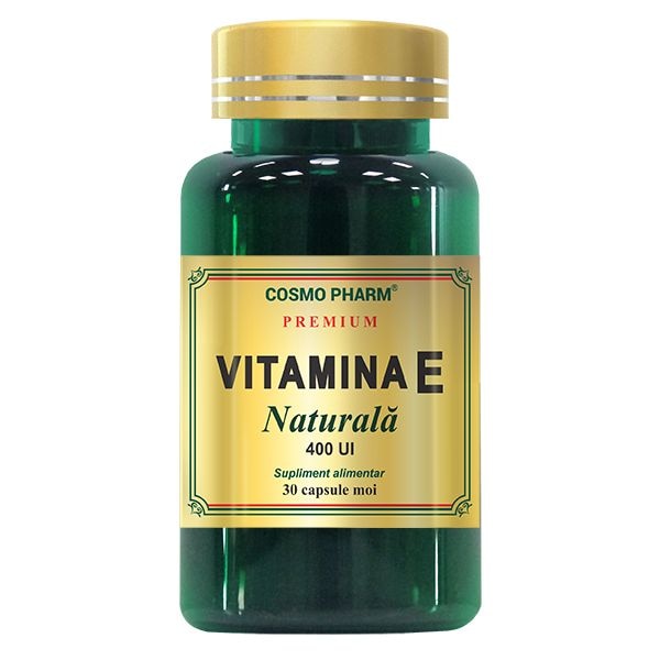 Supliment Alimentar Vitamina E Naturala 400 Ui, 30 Capsule