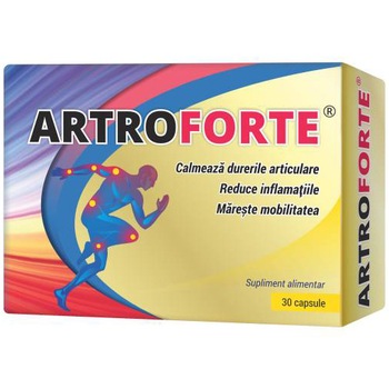 Supliment Alimentar Artroforte, 30 Capsule Supliment Alimentar Artroforte, 30 Capsule