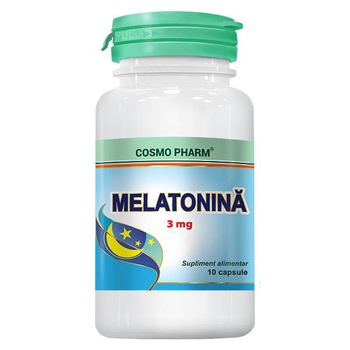 Supliment Alimentar Melatonina 3Mg, 10 Capsule Supliment Alimentar Melatonina 3Mg, 10 Capsule