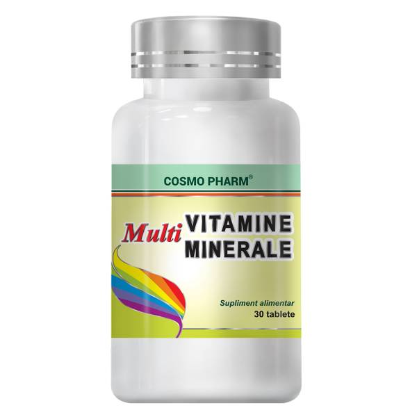 Supliment Alimentar Multivitamine si Multiminerale, 30 Tablete