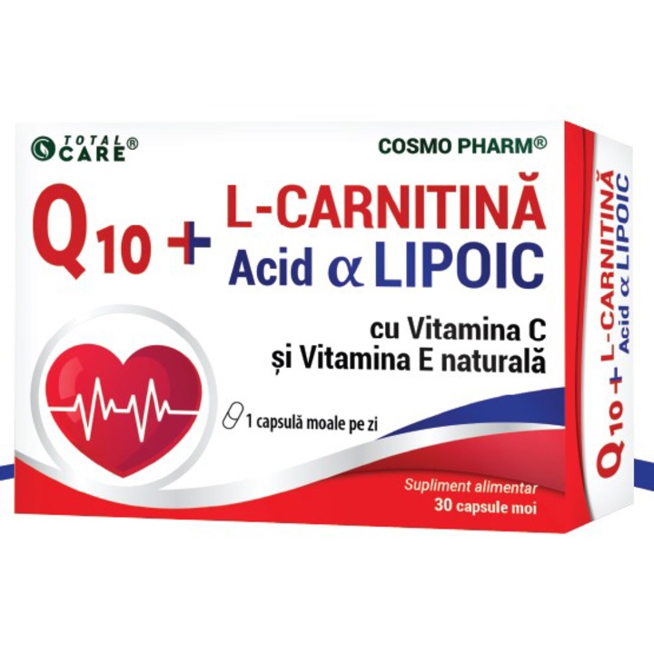 Q10 L-Carnitina si Acid Alfa Lipoic, Cosmo Pharm, 30 capsule