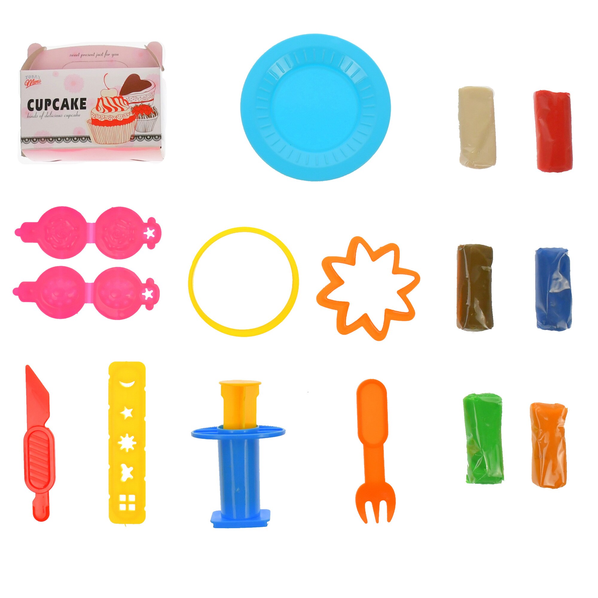 Plastilina cu forme de prajituri, Color Glay - 728B3