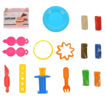 Plastilina cu forme de prajituri, Color Glay - 728B3 Plastilina cu forme de prajituri, Color Glay - 728B3