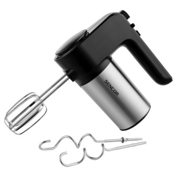 Mixer de mana Sencor SHM 5207, 400 W, 6 viteze, 2 accesorii, Argintiu / negru Mixer de mana Sencor SHM 5207, 400 W, 6 viteze, 2 accesorii, Argintiu / negru