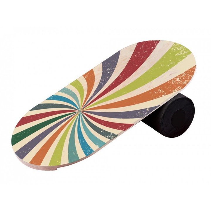 Balance Board cu cilindru, 74x38cm, Retro