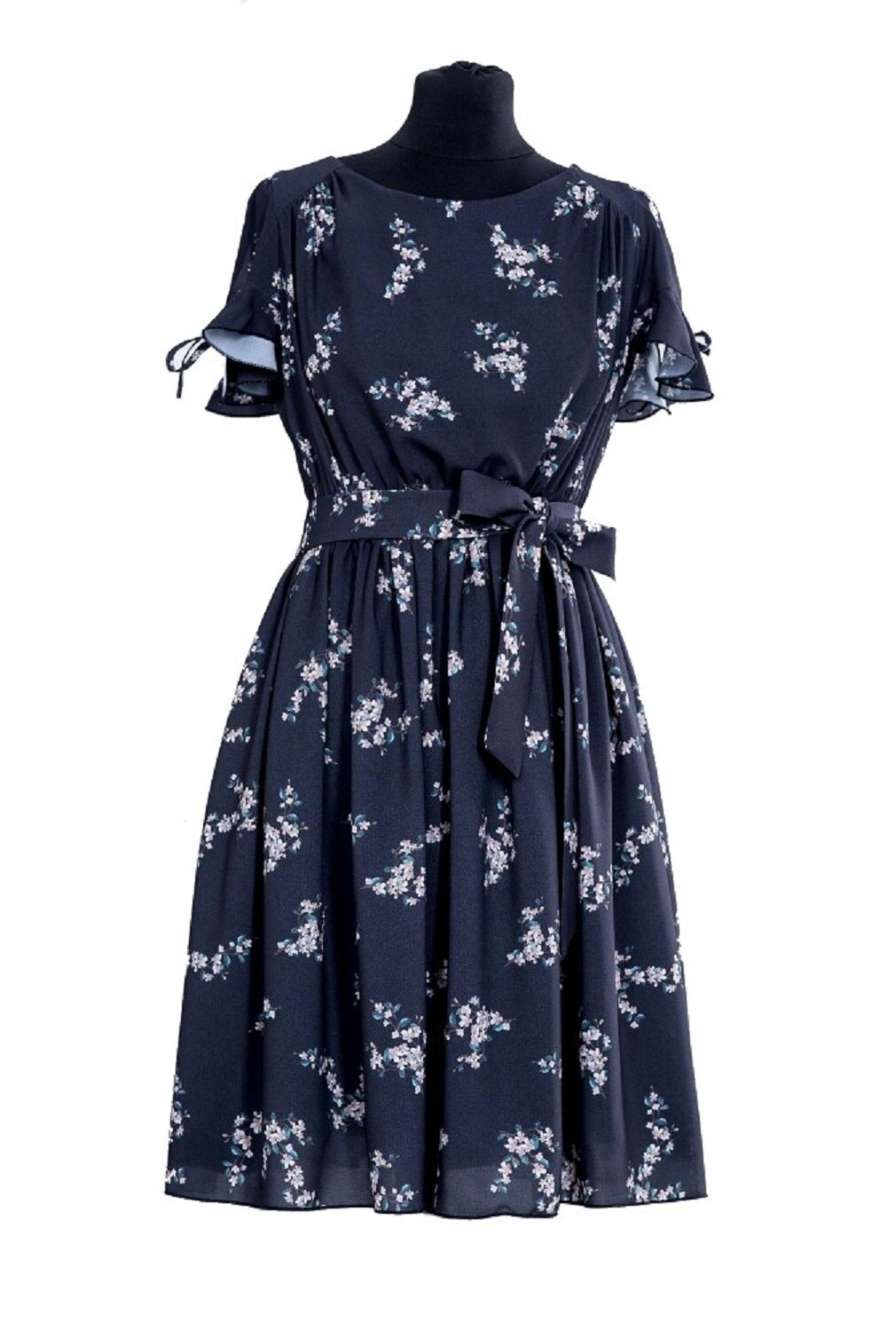 Rochie de zi, Rhynna, tripluvoal, Negru