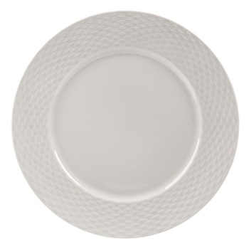 Farfurie Portelan, New Line, Design pe Margini, 26,5x1,5 cm, Alb Farfurie Portelan, New Line, Design pe Margini, 26,5x1,5 cm, Alb