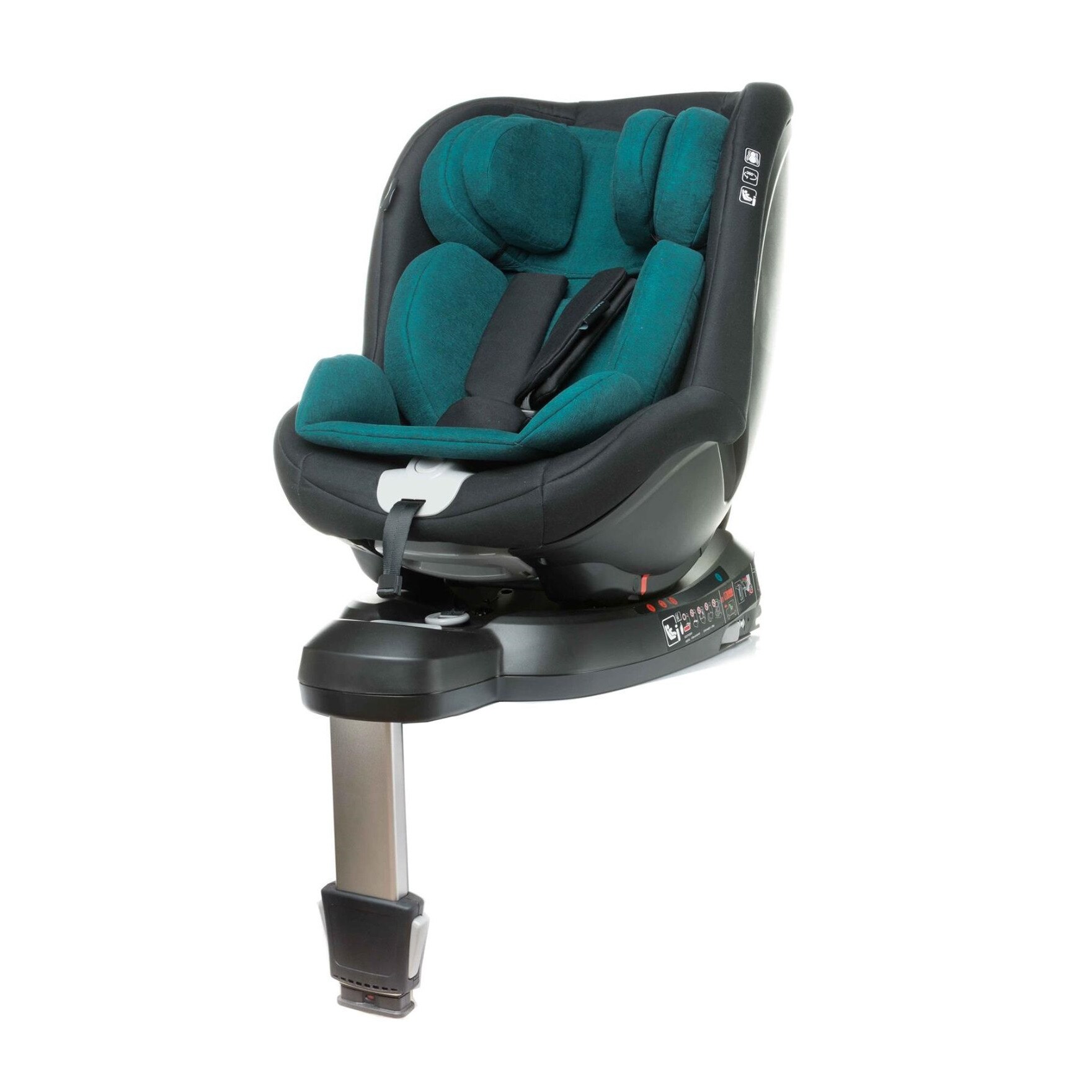 Scaun auto Isofix rotativ i-Size 40-105 cm Nano-Fix Turquoise 4Baby