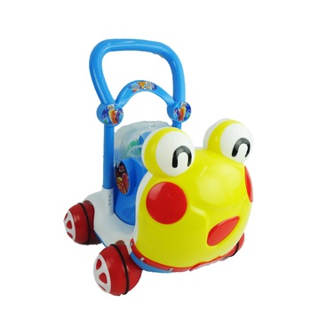 Antepremergator pentru copii, model melc, cu sunete, 48 cm, albastru Antepremergator pentru copii, model melc, cu sunete, 48 cm, albastru