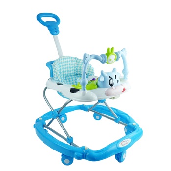 Premergator pentru copii, cu sunete, care se tranforma in balansoar, 50 cm, albastru Premergator pentru copii, cu sunete, care se tranforma in balansoar, 50 cm, albastru