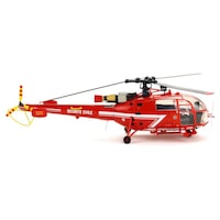 Macheta aeromodele de construit Heller Aerospatial SA 316B Alouette III Securite Civile cu vopseluri adeziv si pensula 1:72 HELL 56289